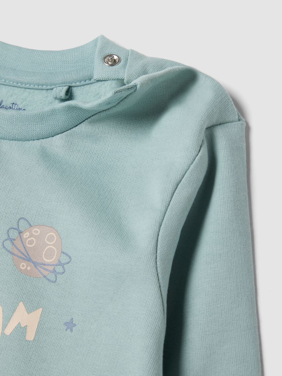 Grey organic cotton babygrow pyjamas with cute animals_2