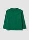 Green crew-neck T-shirt in pure organic cotton_1