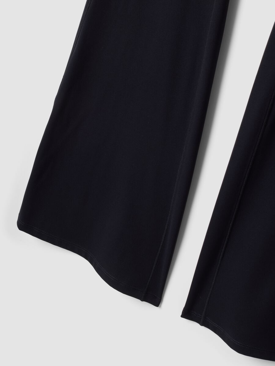 Black flared leggings in stretch fabric &ndash; ALTAVIA STUDIO_8