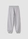 Pantaloni jogger grigi in misto cotone comfort fit_1