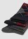 Pack of five multicolour long socks in stretch organic cotton_1