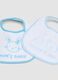 Pack of four multicoloured organic cotton-blend bibs for baby_2