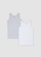 2-pack of multicolour organic cotton vests for boys_0