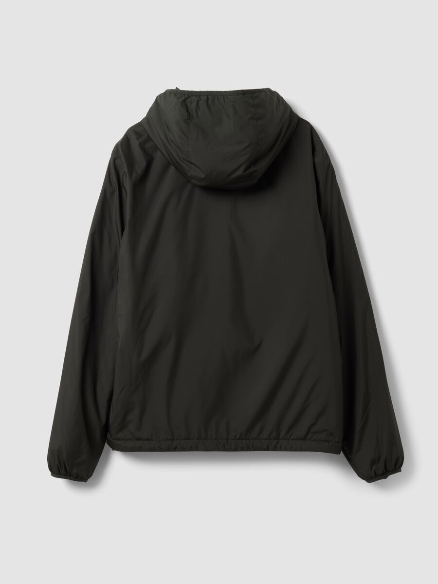 Military green hooded jacket with zip_6
