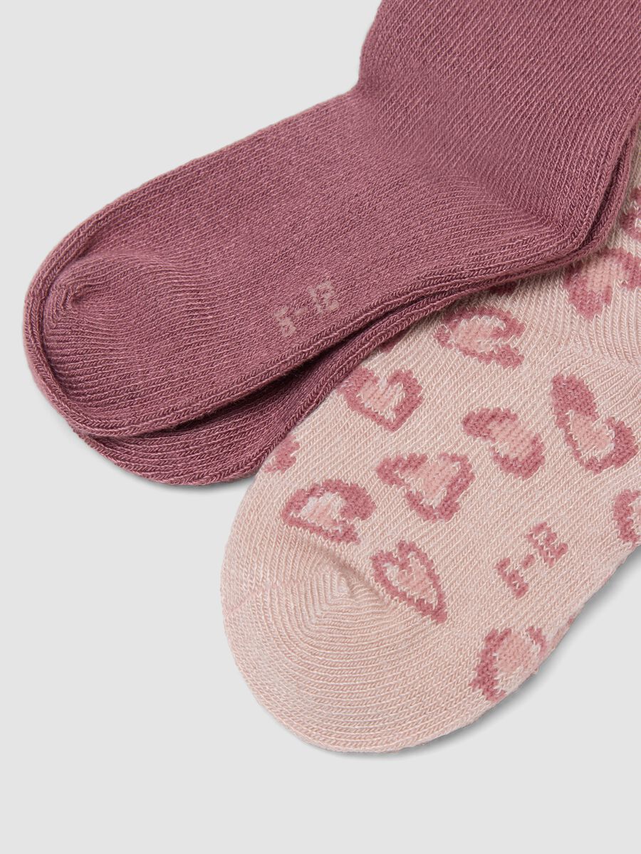 Tripack di calze lunghe rosa in tessuto elasticizzato_2