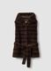 Gilet lungo marrone con cintura_4
