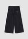 Blue wide-leg pure cotton jeans with star details_7