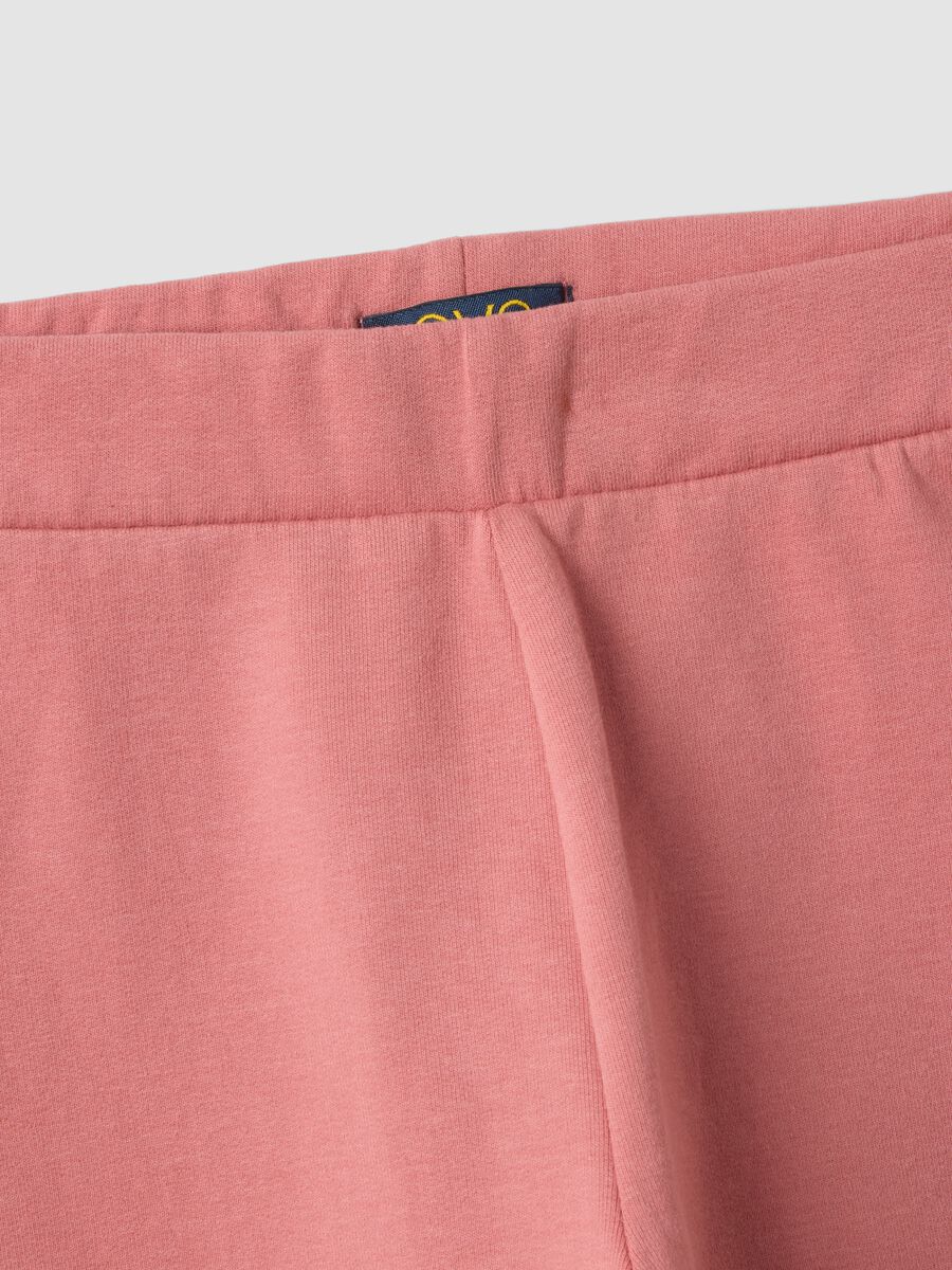 Pink skinny-fit stretch organic cotton leggings_3