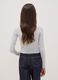 Grey organic cotton and stretch viscose T-shirt with rhinestones_2