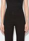 Pantaloni neri flare in viscosa elasticizzata_3