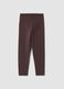Leggings marroni in cotone organico elasticizzato skinny fit_1