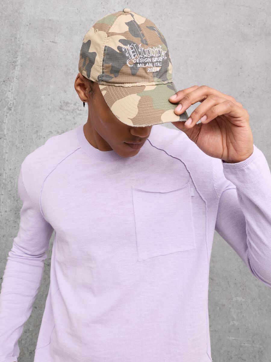 Pastel Lilac Knit Long-Sleeve T-Shirt_3