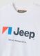 تيشيرت أبيض من قطن خالص بياقة دائرية مع طبعة Jeep_5