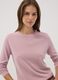 Pink crew-neck long-sleeve regular-fit top_1