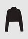 High Neck Knit Top Black_6