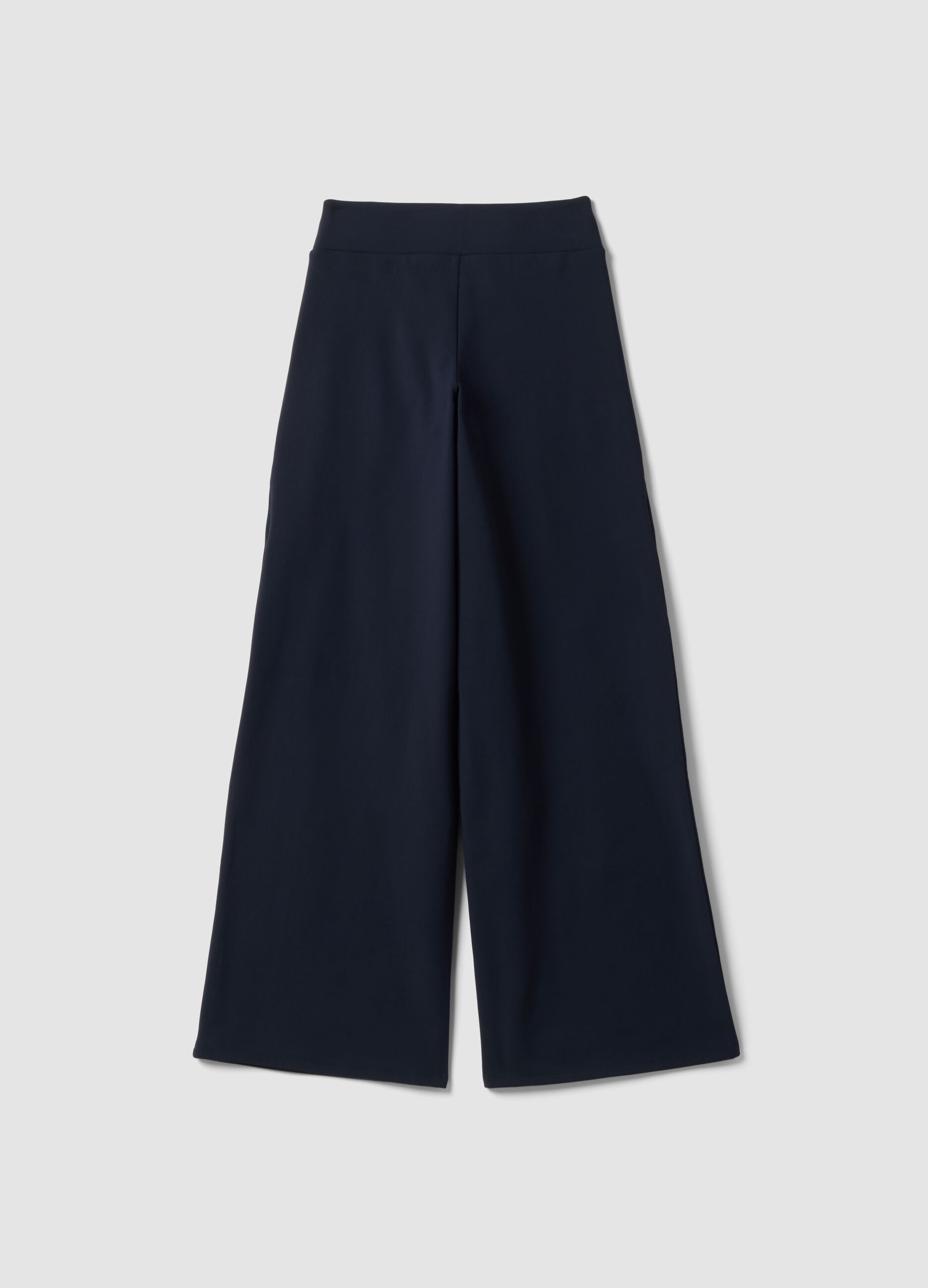 Blue stretch wide-leg trousers ALTAVIA STUDIO