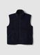 Gilet blu con colletto regular fit_4