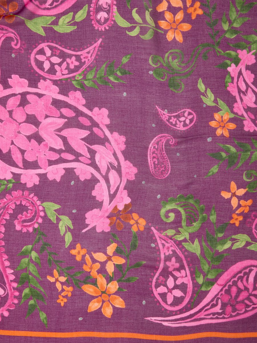 Foulard viola in pura viscosa con fantasia paisley_1