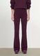 Leggings viola flare fit in viscosa jersey elasticizzata_1