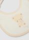 2-pack of beige bibs in pure organic cotton with teddy bear print_2