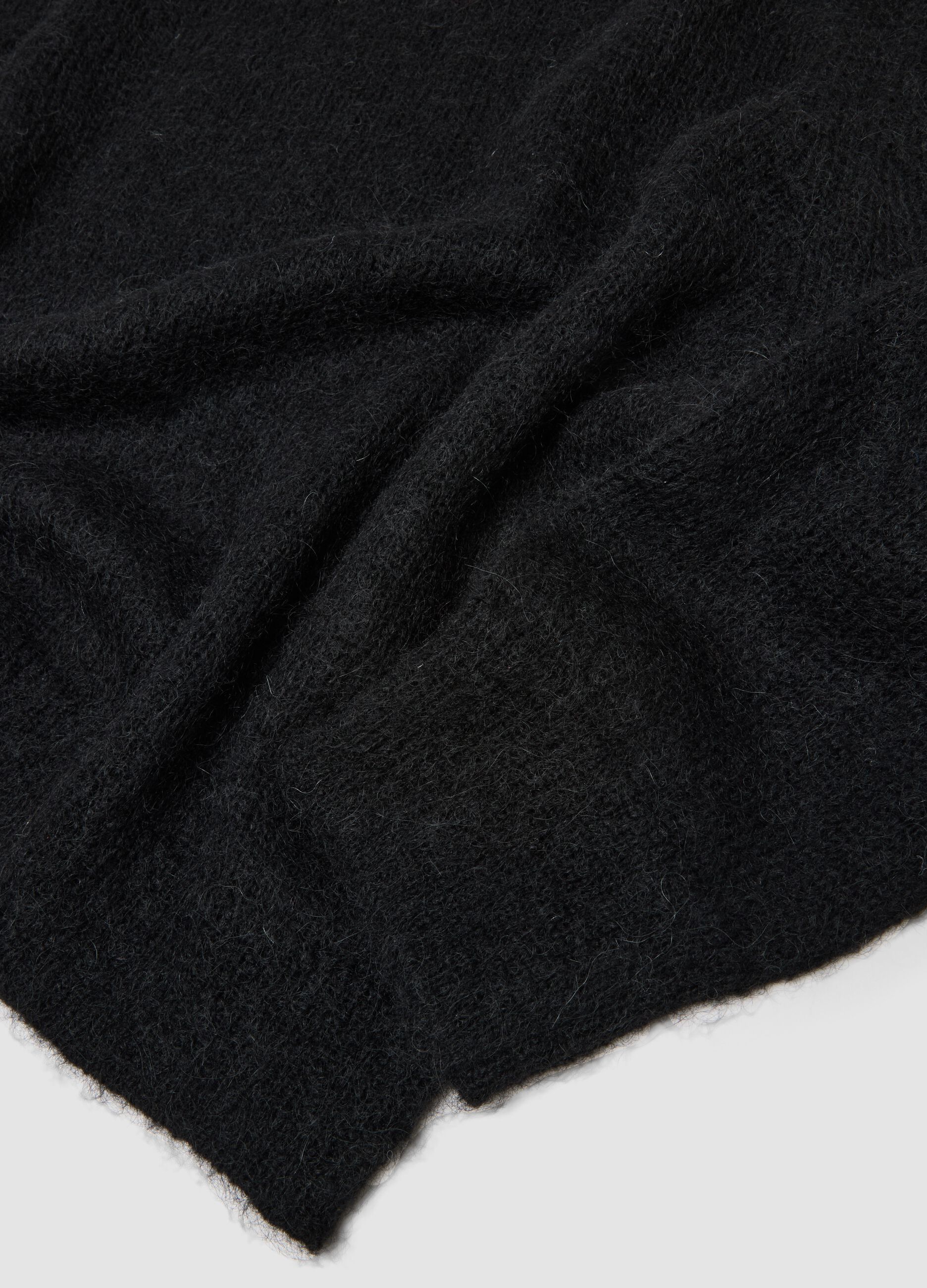 Mohair Crew Neck Black
