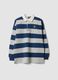 Multicolour striped rugby polo_0