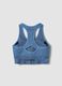 Blue sports bra in stretch fabric ALTAVIA RUNNING_1