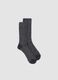 Blue stretch mohair and alpaca socks_0