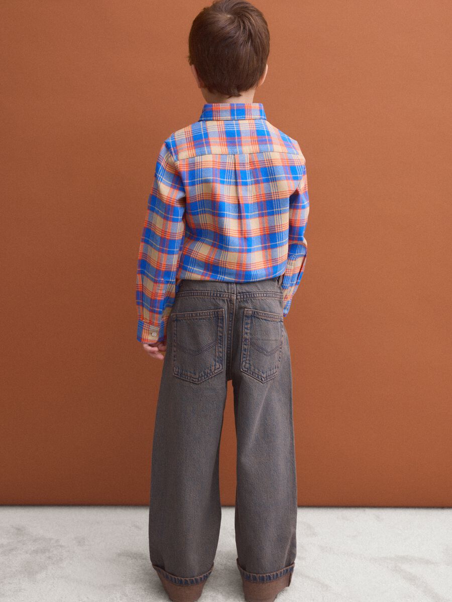 Grey pure cotton regular-fit jeans_1