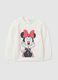 White Girls' Stretch Cotton Sweatshirt_0