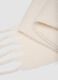 Soft White Scarf with Fringes_2