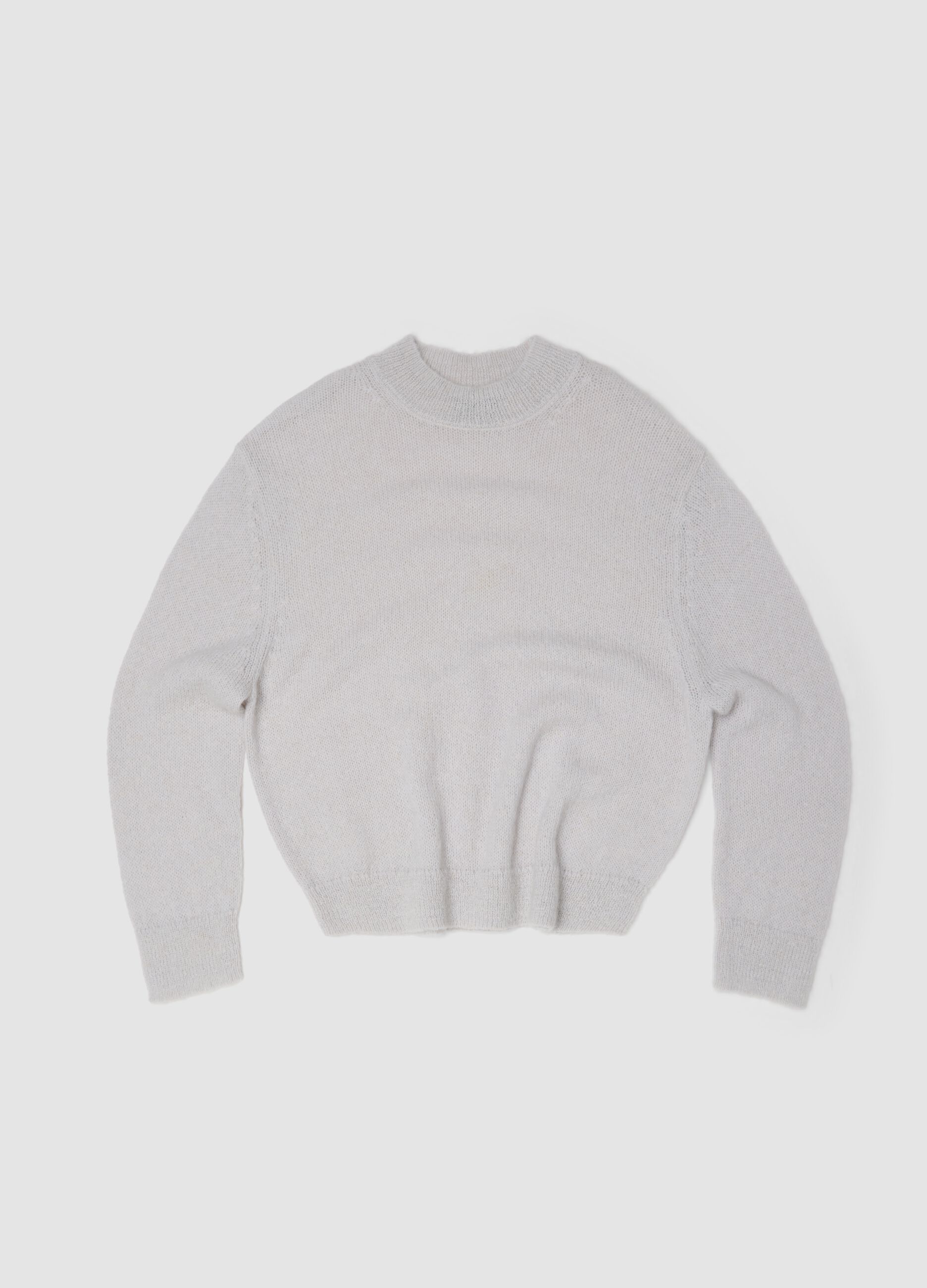 Mohair Crew Neck Light Beige