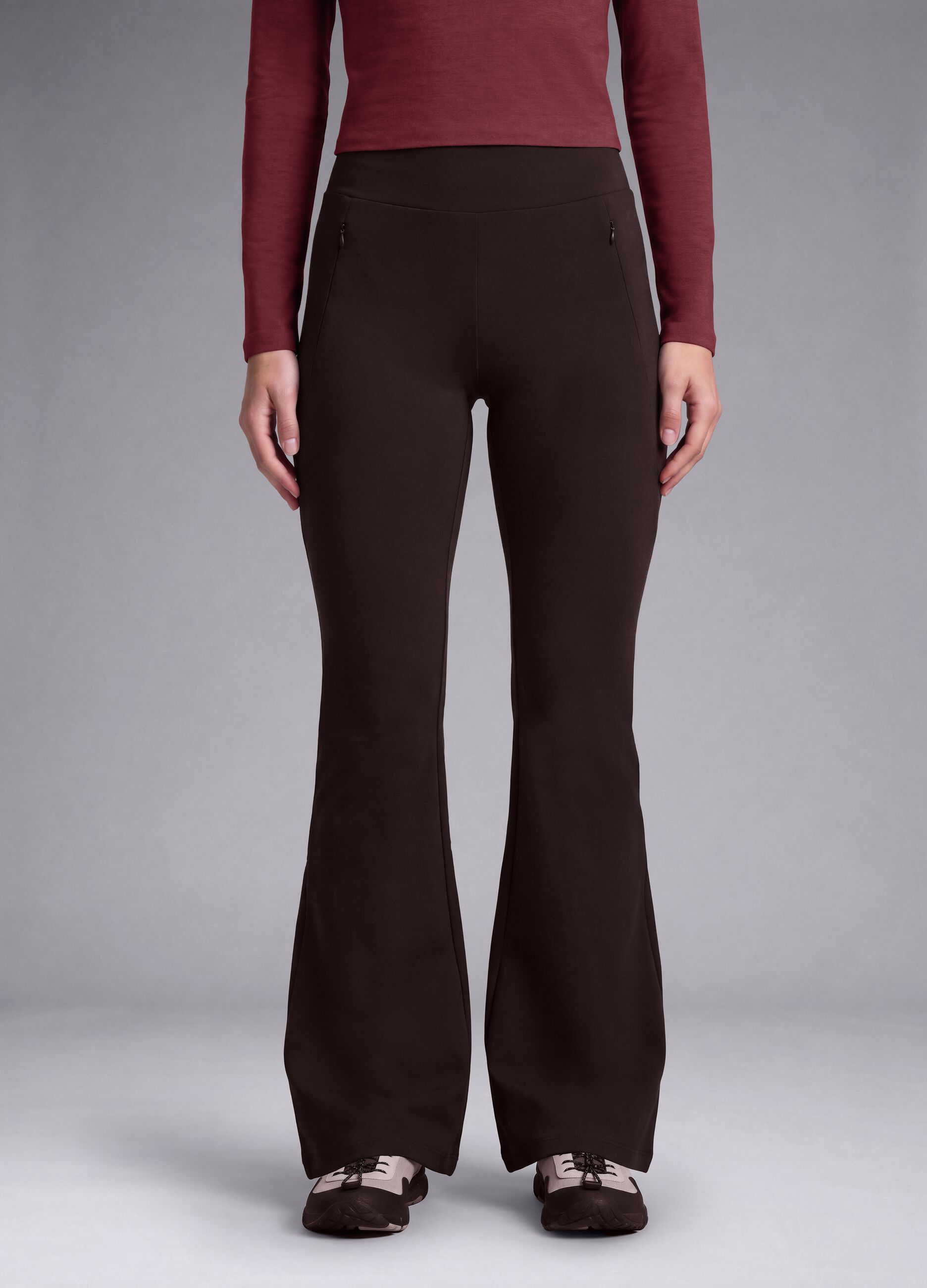 Brown flared stretch trousers ALTAVIA STUDIO