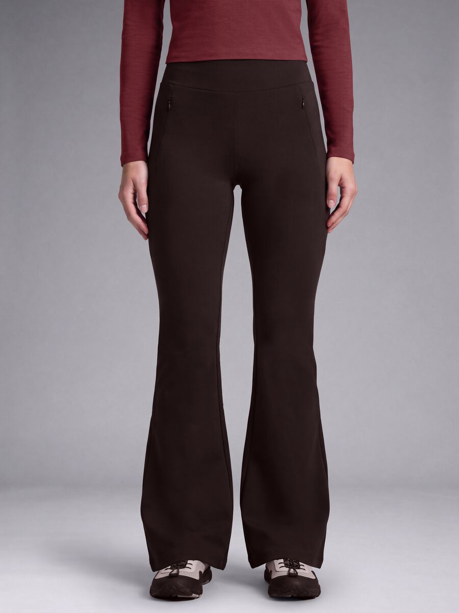 Brown flared stretch trousers ALTAVIA STUDIO_2
