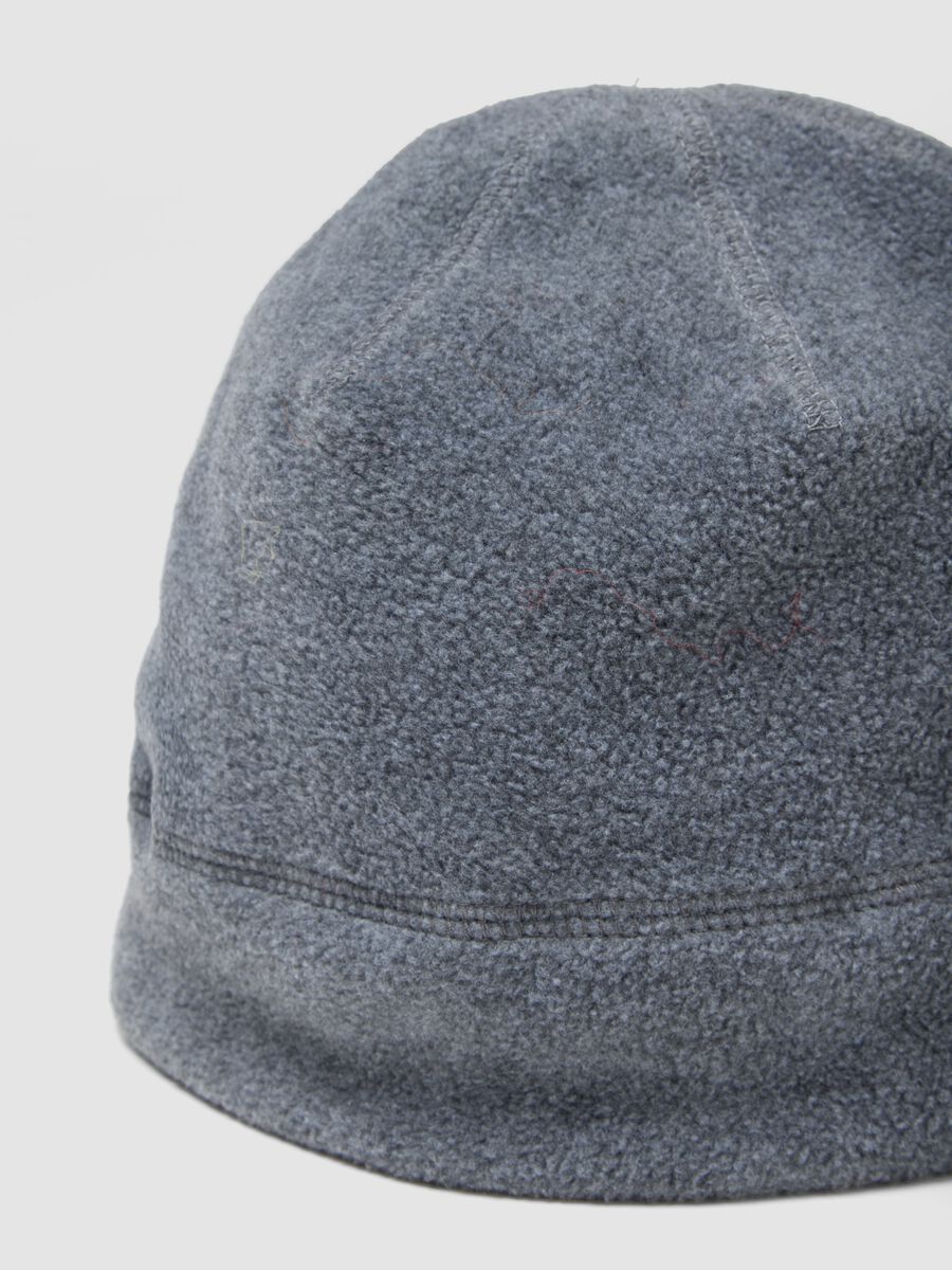 Grey fleece beanie_2