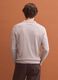 Beige long-sleeve pure cotton polo shirt_3