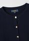 Blue pure cotton cardigan regular fit_5