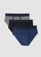 Tripack slip in cotone organico elasticizzato multicolor_0