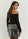 Grey Fringe Mini Skirt_1