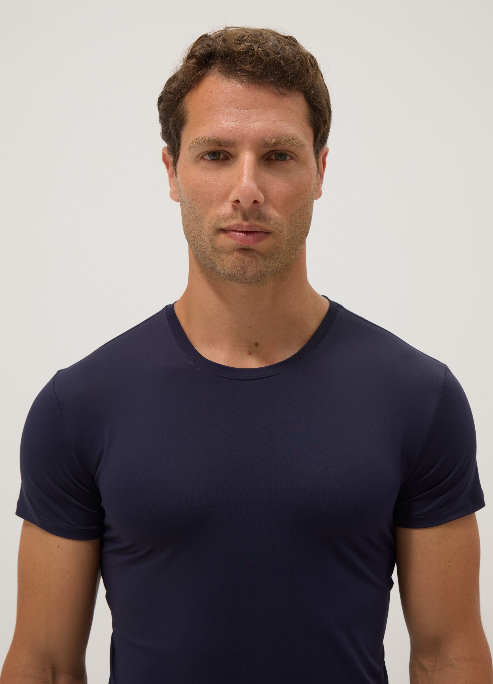 Two-pack of blue stretch T-shirts