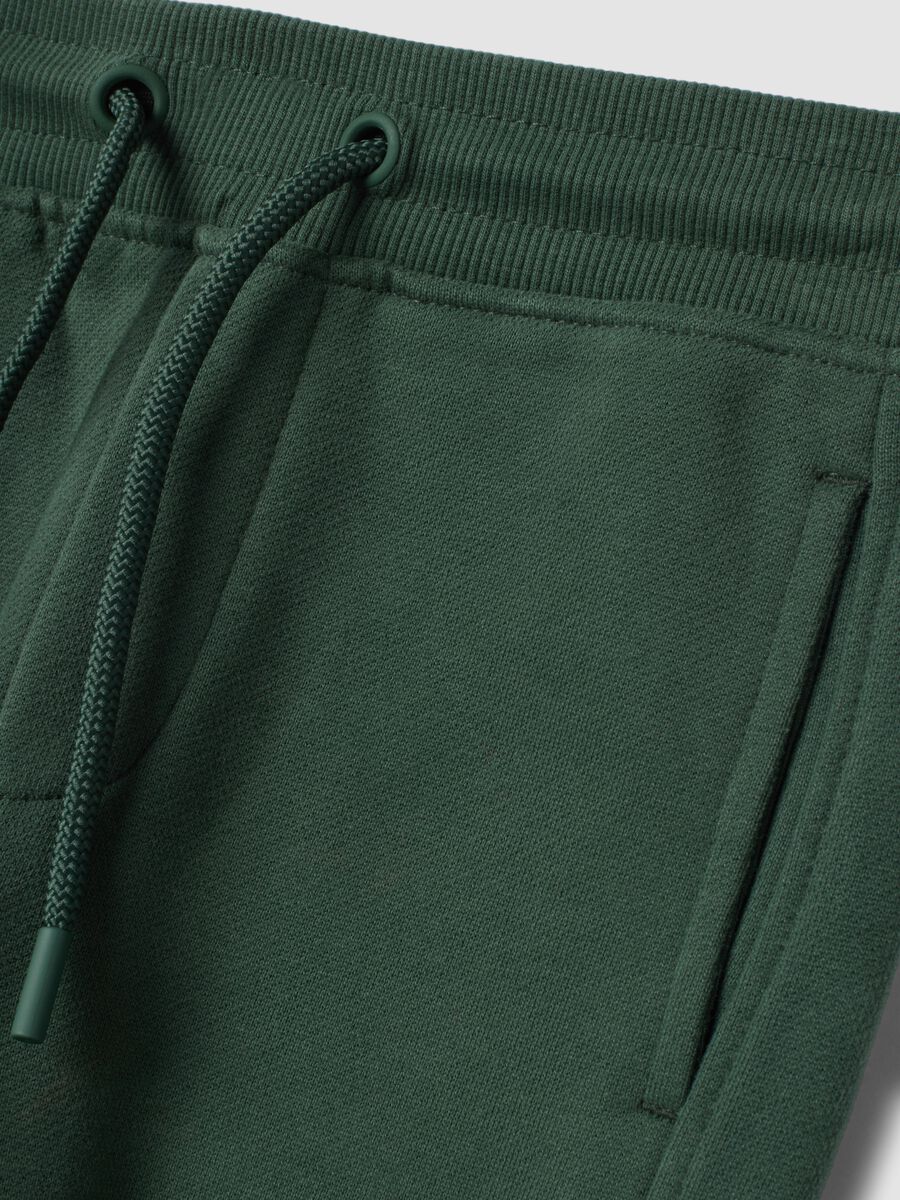 Green relaxed-fit joggers in pure organic cotton_2