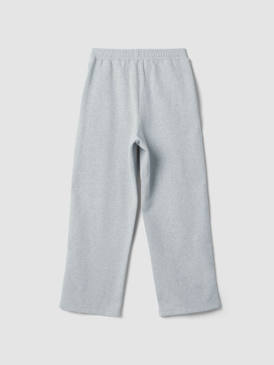 Grey Melange Sweatpants_5