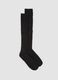 Blue knee-high socks in organic cotton blend_0