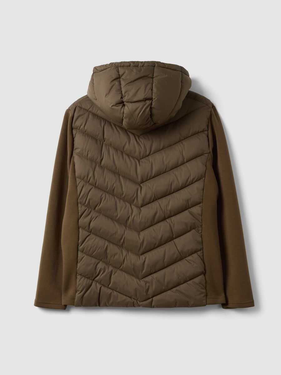 Brown regular-fit hooded zip-up jacket_2
