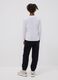 Blue oversized pure cotton joggers with &ldquo;Get Hyped&rdquo; slogan for boys_2