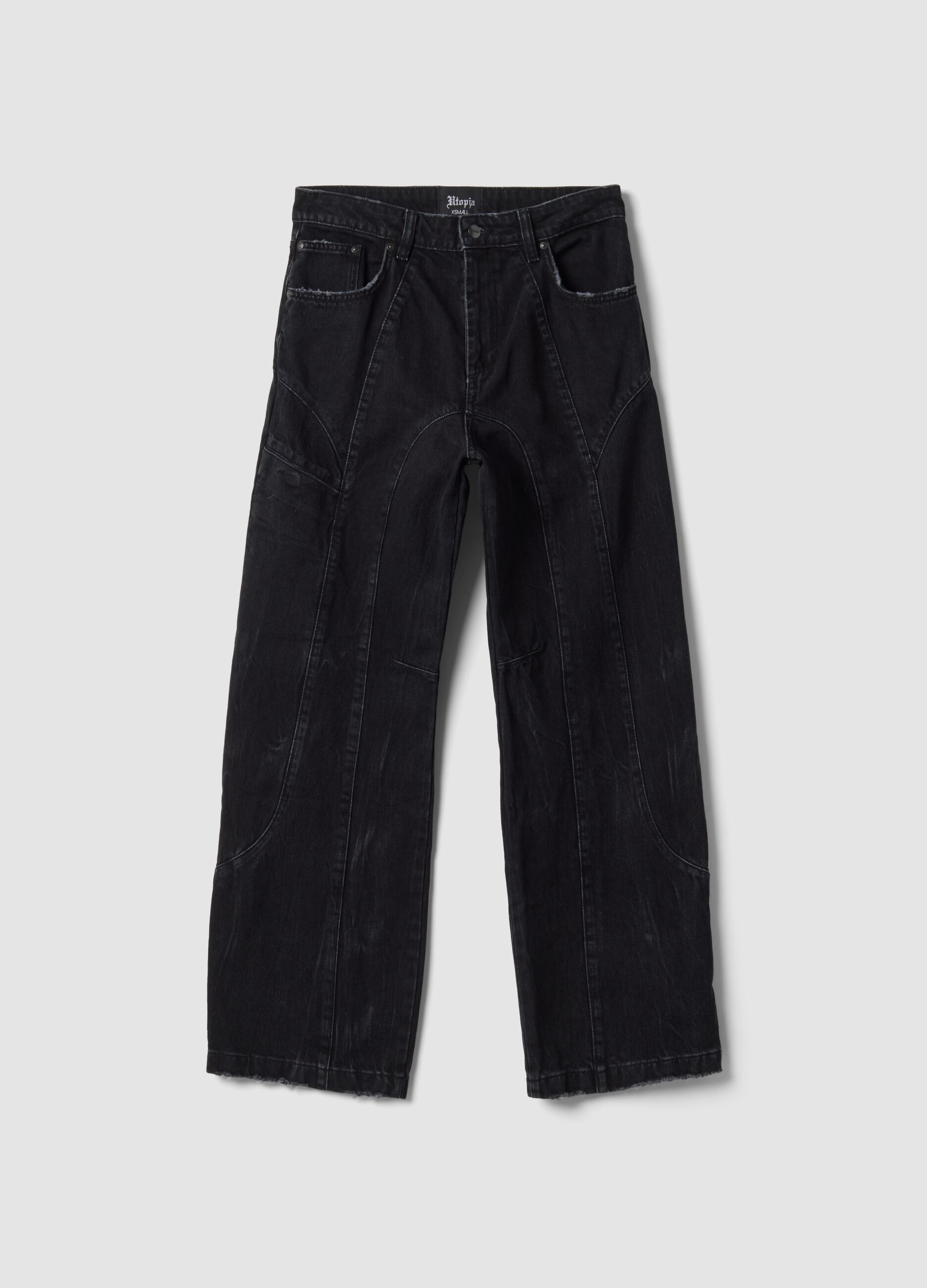 Baggy Denim Washed Black