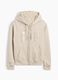 Beige cotton-blend hooded sweatshirt with GAP logo_3