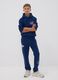 Blue regular-fit cotton-blend joggers_1