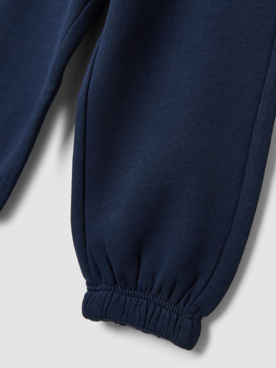 Blue jogger trousers in pure organic cotton_3