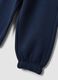 Pantaloni jogger blu in puro cotone organico_3